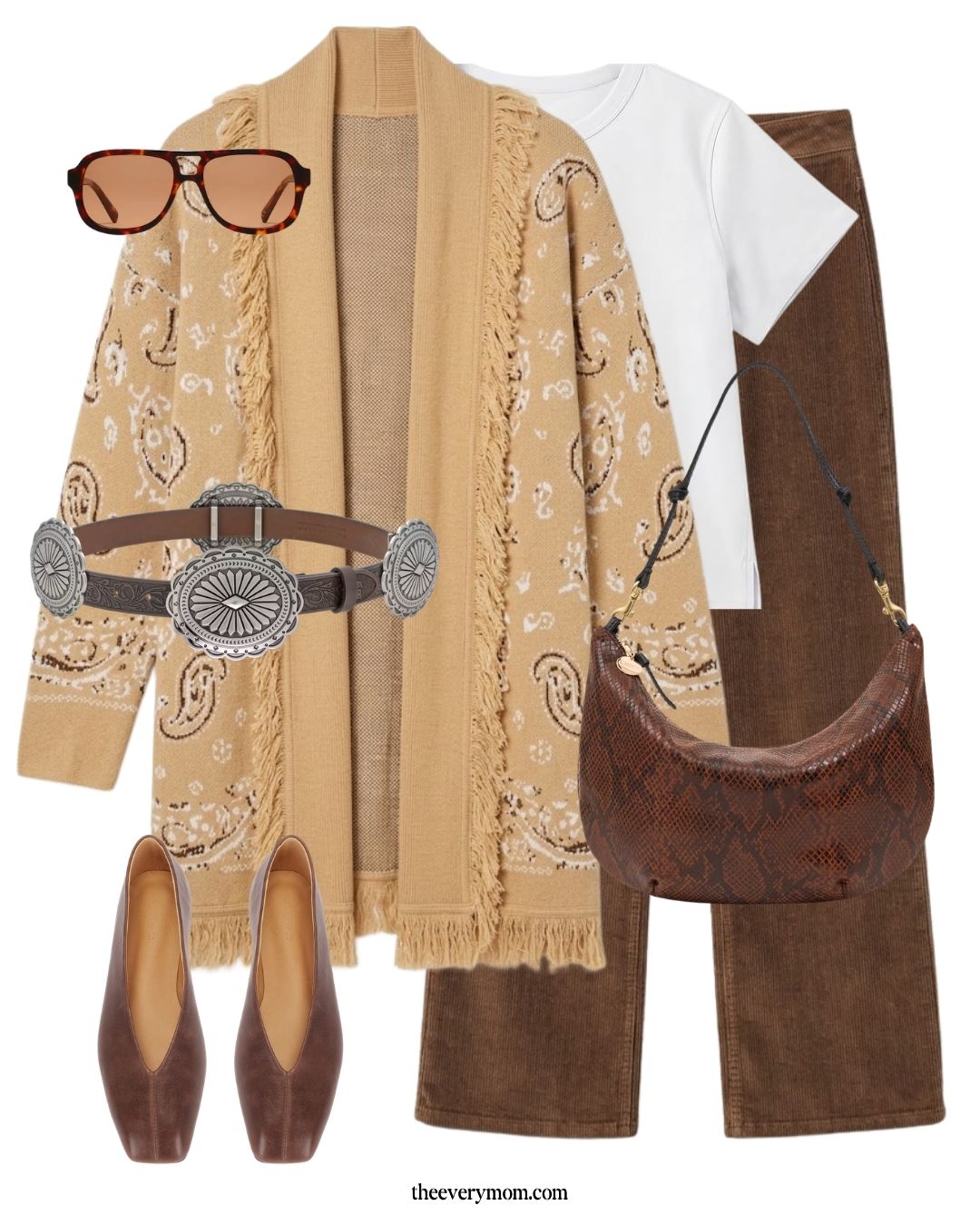 Autumn Hues with Corduroy Pants