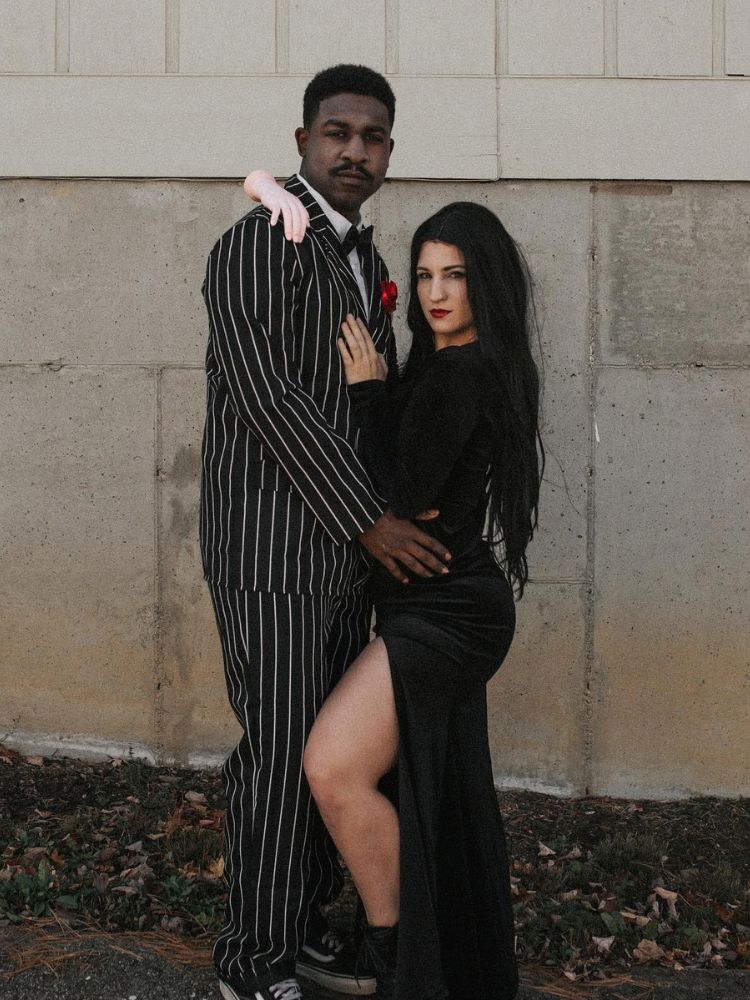 couples costume addams family